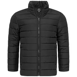 MONT EMILIAN Tignes Herren Jacke, gesteppt, wärmend, gefütterter Stehkragen, Schwarz, Größe XL