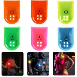 GOMETY 6er Set LED Clip Blinklicht für Schulranzen - Sicherheitslicht mit 2 Modi, ideal für Outdoor und Sport