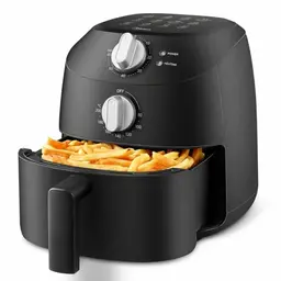 Midea Heißluftfritteuse 2L, 1150W, ölfrei, antihaftbeschichtet, leicht zu reinigen, schwarz