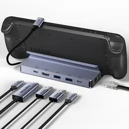 BENFEI Steam Deck Dock – 6-in-1 USB-C Hub mit HDMI, Ethernet, USB 3.0, PD 100W für Steam Deck, ROG Ally & Legion Go