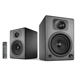 Wavemaster TWO NEO Regallautsprecher-System mit Bluetooth, 60 Watt, dunkelgrau