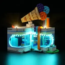 Beleuchtungsset für Lego 60363 City Ice Cream Parlor - Kreative Lichter (nur Lichter, keine Modelle)