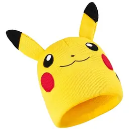 Pokemon Beanie für Jungen 5-12 Jahre, Warme Wintermütze mit Pikachu, Gemütliche Geschenkidee