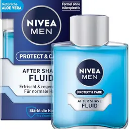 NIVEA MEN Protect & Care After Shave Fluid - Beruhigendes Pflegefluid für Männer mit Aloe Vera - 100 ml