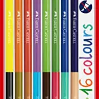Faber-Castell Bicolor Buntstifte Set - 8 Stifte, 16 Farben