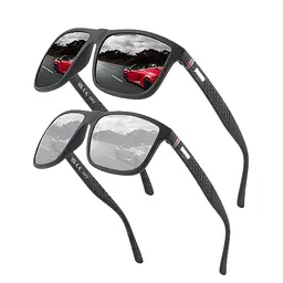 Polarisierte Sonnenbrille für Herren und Damen - Vintage Klassisch Elegant - HD-Pilotobjektive für Outdoor-Sportarten