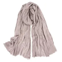 DAMILY Sommer Schal 180x70cm, Baumwolle, Unisex, Leicht, Retro, Herbst/Winter Mode, Einfarbig – Schmutziges Rosa