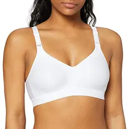 Triumph Damen Sport-BH Triaction Wellness N, ohne Bügel, gepolstert, 85D, weiß