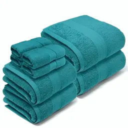 LEBENGOOD Handtuch Set – 2 Badetücher, 2 Handtücher, 4 Waschhandschuhe – 100% Baumwolle, extra weich und saugfähig