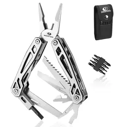 Mossy Oak 21-in-1 Multifunktionszange – Multi-Tool für Camping, Wandern und Reparaturen, inkl. Tragetasche