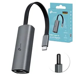 TP-Link UE302C 2.5G USB-C LAN Adapter, RJ45 2500Mbps kompatibel mit Windows, macOS, iPadOS, Chrome OS, Linux, iOS