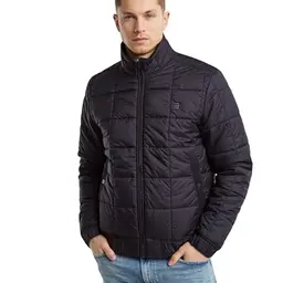 G-Star Herren Meefic Quilted Jacke in Schwarz, Größe L