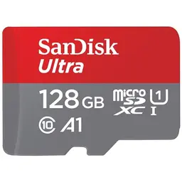SanDisk Ultra Android microSDXC Speicherkarte 128 GB + Adapter für Smartphones und Tablets