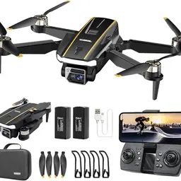 Robuste Drohne mit Kamera für Anfänger – CHUBORY A68 WiFi FPV Quadcopter mit 2K HD, 3D-Flips und 2 Batterien