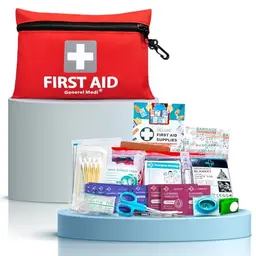 General Medi Erste Hilfe Set – 92-teiliges Premium Erste-Hilfe-Set für Zuhause, Auto, Reise, Büro, Sport und Camping