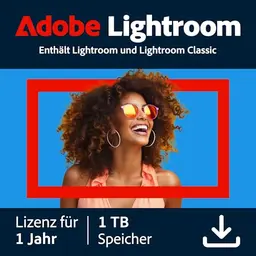 Adobe Lightroom & Classic 1 TB | KI-gestützter Foto-Editor | 1 Jahr | PC/Mac | Digital Download