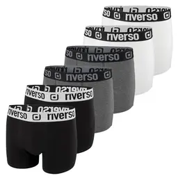 RIVERSO Boxershorts Herren 6er Pack Retroshorts Set Größe M Farbmix