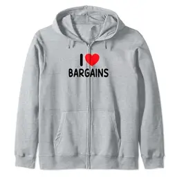 Ich liebe Schnäppchen Kapuzenjacke