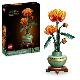 LEGO Botanicals Chrysanthemum - Künstliches Blumen-Bauset für Erwachsene - DIY Dekoration für Zuhause und Büro