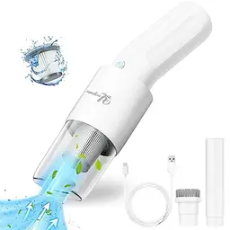 Yeegnar Handstaubsauger kabellos, 9000Pa, tragbar, USB wiederaufladbar, ideal für Tierhaare, Auto und Zuhause, Weiß