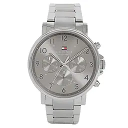 Tommy Hilfiger Herren Quarz Uhr mit Edelstahlarmband - 1710382
