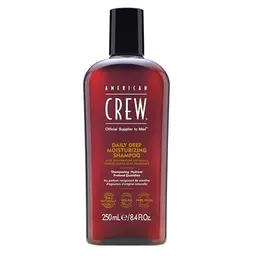 AMERICAN CREW Daily Deep Moisture Shampoo für Männer, 250 ml – veganes Shampoo mit Zitrus & Minze Duft, pflegt gesund aussehendes Haar