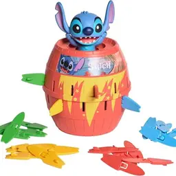 TOMY Disney Pop Up Stitch Aktionsspiel für Kinder ab 4 Jahren – Spaß für die ganze Familie