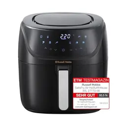 Russell Hobbs Heißluftfritteuse XXL 8L Rapid AirFryer mit 7 Kochfunktionen, SatisFry