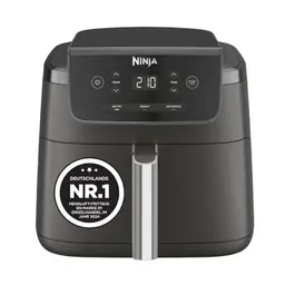 Ninja Luftfritteuse 4,7L 3in1 Schwarz - Heißluftfritteuse für 1-2 Portionen, 2000W, Antihaft-Frittierkorb