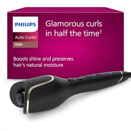 Philips Lockenstab 8000 Series, 27 Stylingoptionen, Schwarz