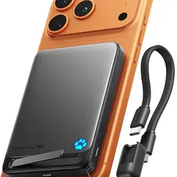 INIU MagSafe Powerbank 10000mAh - Ultra-schlank, Qi2, 15W, für iPhone 14-17, Flugtauglich