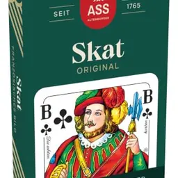 ASS Altenburger Skatkarten, französisches Bild, in Faltschachtel