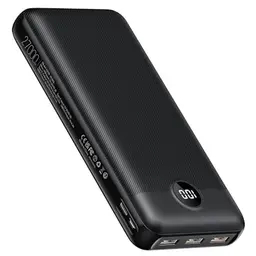 VEGER Power Bank 20W PD - Tragbares Ladegerät mit 4 Ausgängen, kompatibel mit iPhone, Samsung, Huawei und Tablets