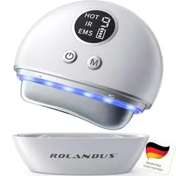 EMS Gua-Sha Rolandus® Gesichtsmassagegerät mit LED-Therapie und Wärme, für Gesicht und Körper, 9 Intensitätsstufen