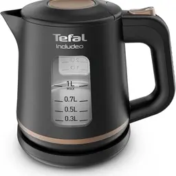 Tefal Includeo Wasserkocher 1 L, Anti-Rutsch-Griff, 360°-Drehsockel, 2400 W