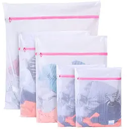 Boxlegend Wäschenetz 5er Set - Wäschesack mit Reißverschluss für BH, Schuhe, Socken, Unterwäsche