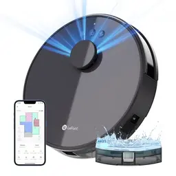 LEFANT M1G Saugroboter mit Wischfunktion, LiDAR Navigation, 4000Pa, für Tierhaare, Teppiche und Hartböden