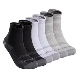Wellwise 3 Paar Laufsocken für Damen und Herren, dünne Baumwoll-Quick-Drying Socken in Schwarz, Grau und Weiß