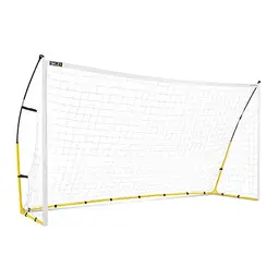 SKLZ Quickster Fußballtor 3,6 x 1,8 m, tragbar, robustes Netz, verstellbare Stangen, Metallpfähle, Tragetasche