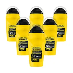 L'Oréal Men Expert Invincible Sport Deodorant, langanhaltend gegen Schweiß, 6 x 50 ml