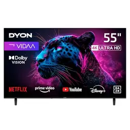DYON Movie Smart 55 Zoll 4K UHD Smart TV mit Triple Tuner und App Store