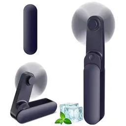 Mini Handventilator, USB aufladbar, tragbar, leise, faltbar, ideal für Reisen, Büro und Zuhause, langlebiger Akku