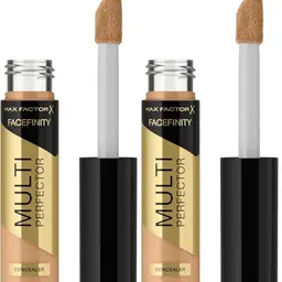 Max Factor Facefinity Multi-Perfector Concealer 4N, 11 ml (2er Pack) - Leicht, Vegan, Natürliches Finish