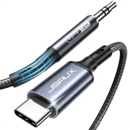 JSAUX USB C auf Aux Kabel 1M - Kompatibel mit iPhone 17/16/15, Galaxy S25/S24/S23, iPad Pro, Pixel, Huawei P40