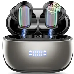 Conyat AI Übersetzerkopfhörer, 3-in-1 Echtzeit Sprachübersetzer mit 164 Sprachen, 40H Bluetooth, Schwarz