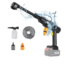Akku Hochdruckreiniger mit 6-in-1 Multi-Sprühdüse für Auto, Garten & Haustierreinigung