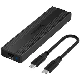 SABRENT NVMe und SATA SSD Adapter Gehäuse mit USB C 3.2 10Gbps und Kühlkörper