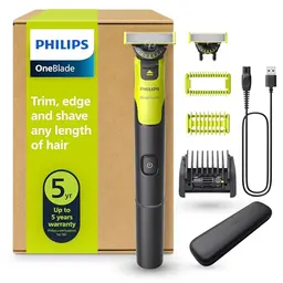 Philips OneBlade 360 Face & Body, 5-in-1-Trimmer, mit App, Körper-Kit, Reiseetui