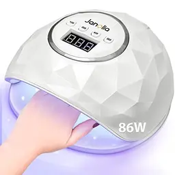 Janolia 86W UV LED Nageltrockner mit Sensor und LCD Display - Professionelle Lampe für Gelnägel und Nageldesign mit 4 Timer