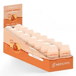 Neosupps Zero Sirup - Peach Ice Tea - 65 ml - 0 Kalorien, 1 Flasche ergibt 8 L Fertiggetränk - Vegane 16er Box